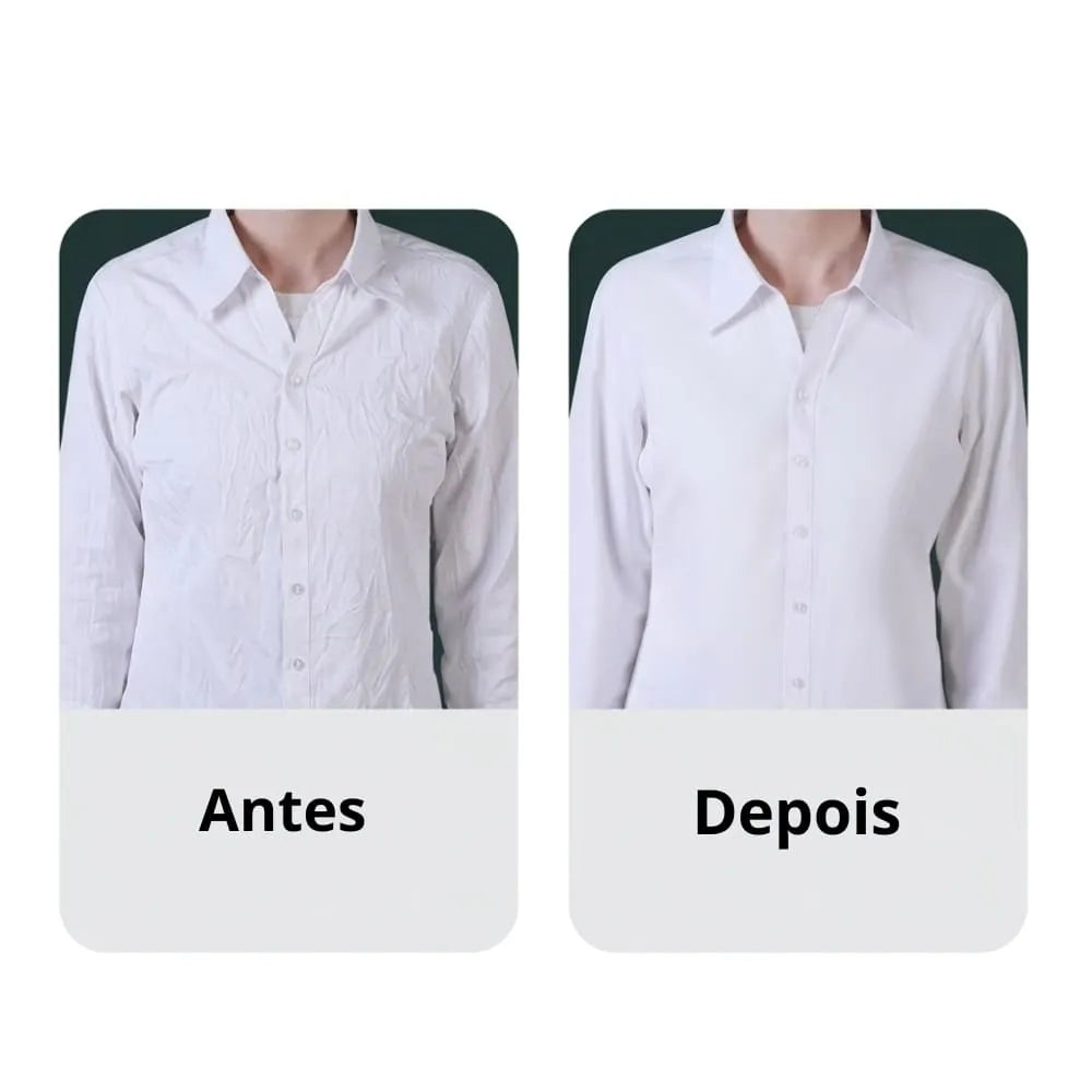 Mini Ferro Portátil - Roupas Alinhadas em Qualquer Lugar