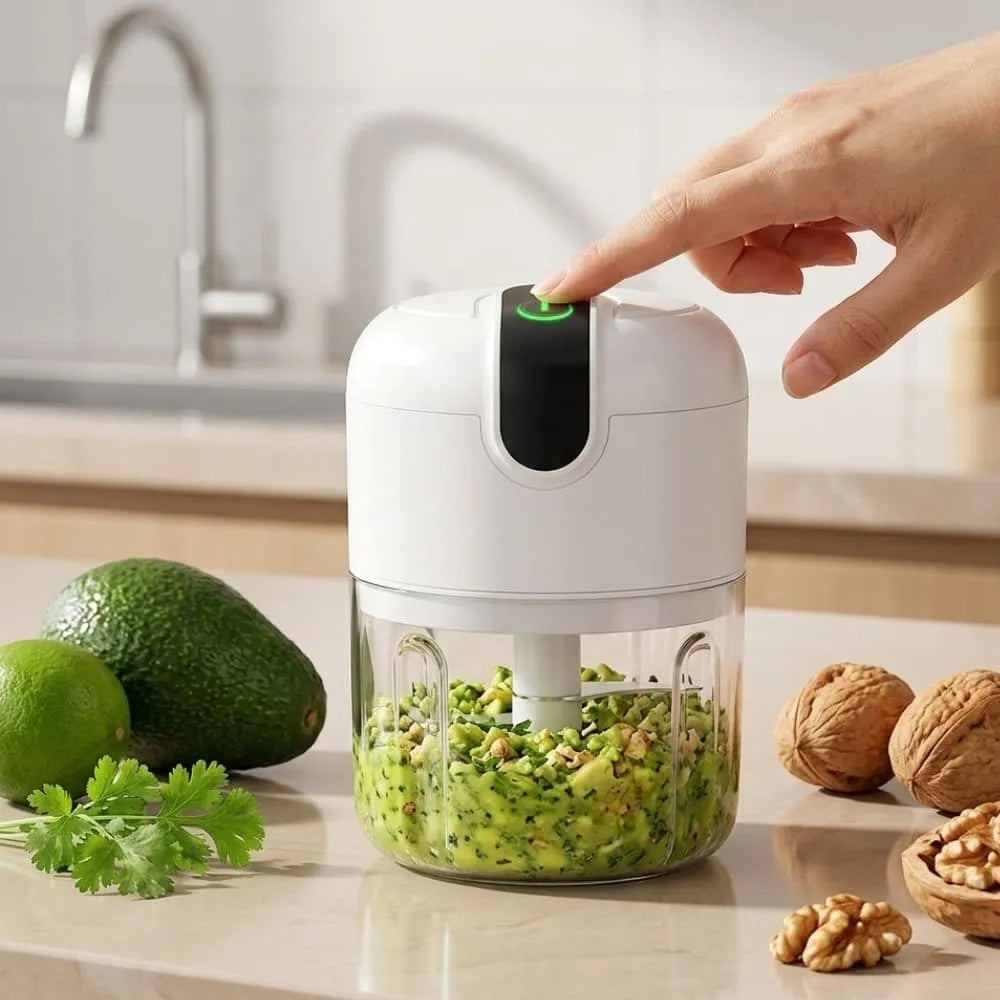 Mini Processador e Triturador de Alimentos - Prático e Eficiente