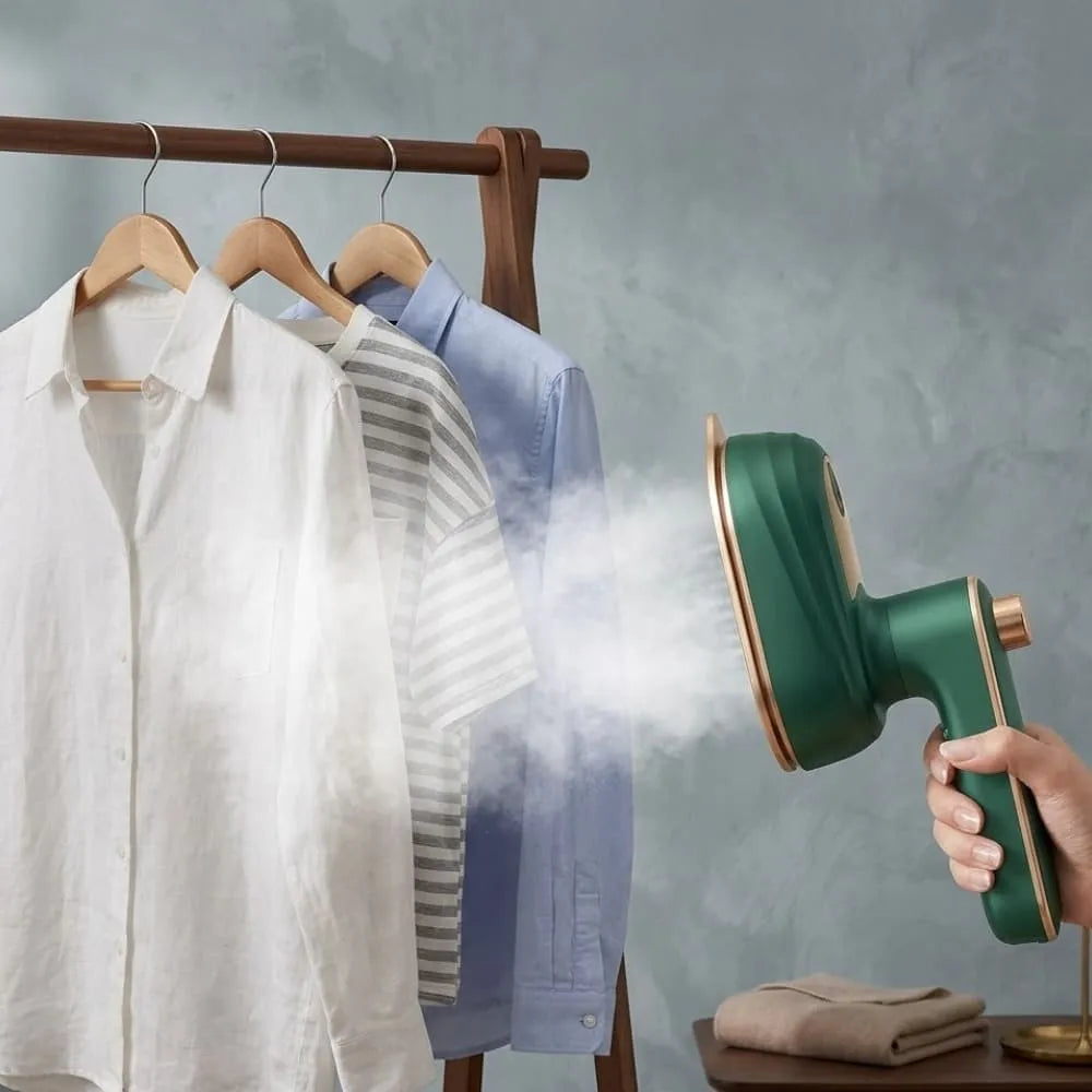 Mini Ferro Portátil - Roupas Alinhadas em Qualquer Lugar